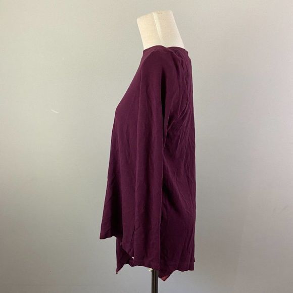 NWT‎ HALOGEN Purple Boatneck Asymmetrical Tunic - Picture 5 of 12